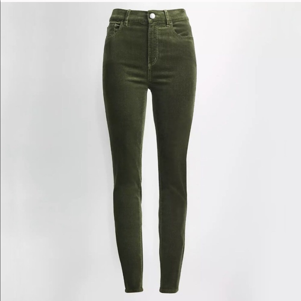 Loft 28 6P Petite High Waist Skinny Corduroy Pants
